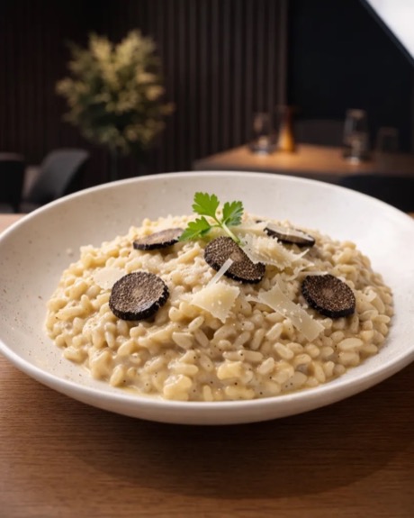 Risotto Tartufo në TOKË Lounge Tiranë