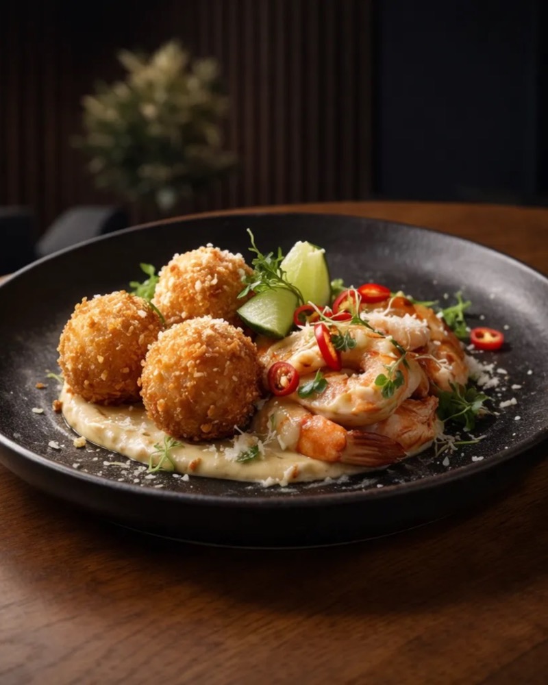Kokos-Arancini në TOKË Lounge Tiranë