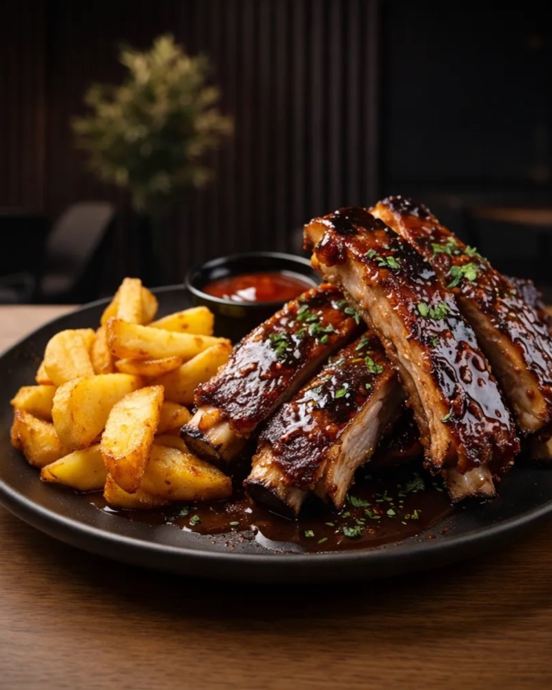Pork Ribs BBQ në TOKË Lounge Tiranë