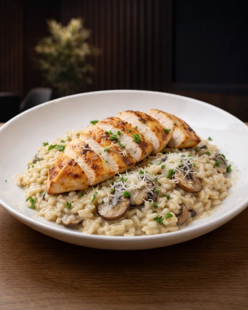 Risotto Chicken në TOKË Lounge Tiranë