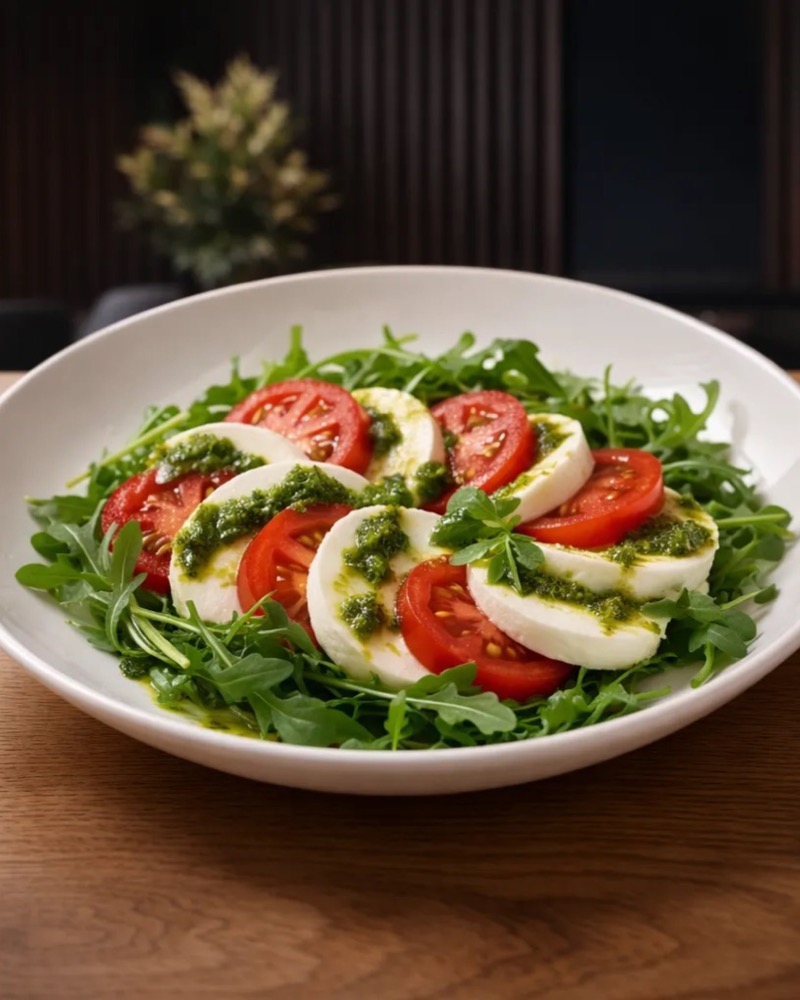 Sallatë Caprese në TOKË Lounge Tiranë