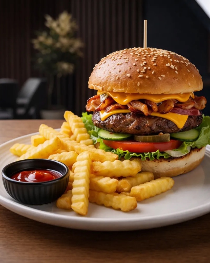Tokë Burger në TOKË Lounge Tiranë